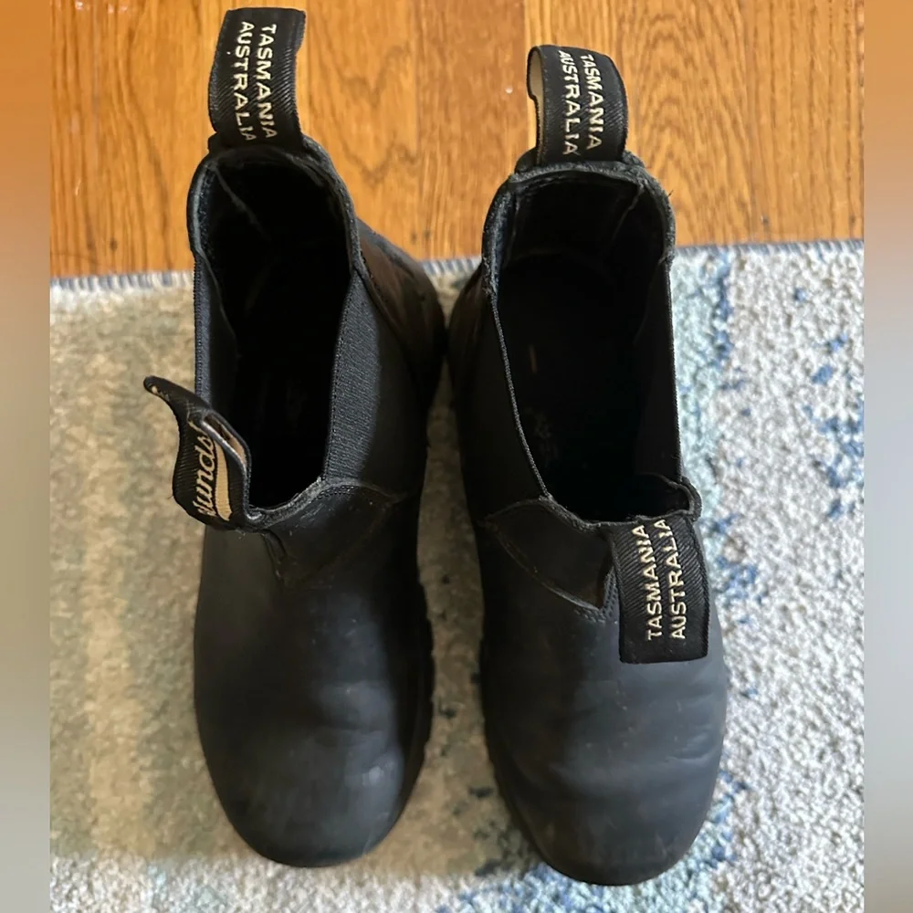 Blundstone Black Leather workboots with reinforced lug sole women’s size 8 - Picture 4 of 8